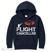 Flight Cancelled Clay Shooting Skeet Trap Shooting Kids Hoodie thumb 0