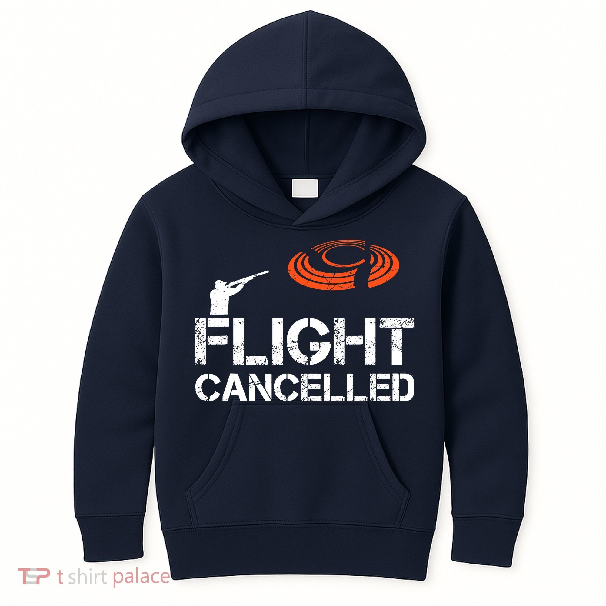Flight Cancelled Clay Shooting Skeet Trap Shooting Kids Hoodie