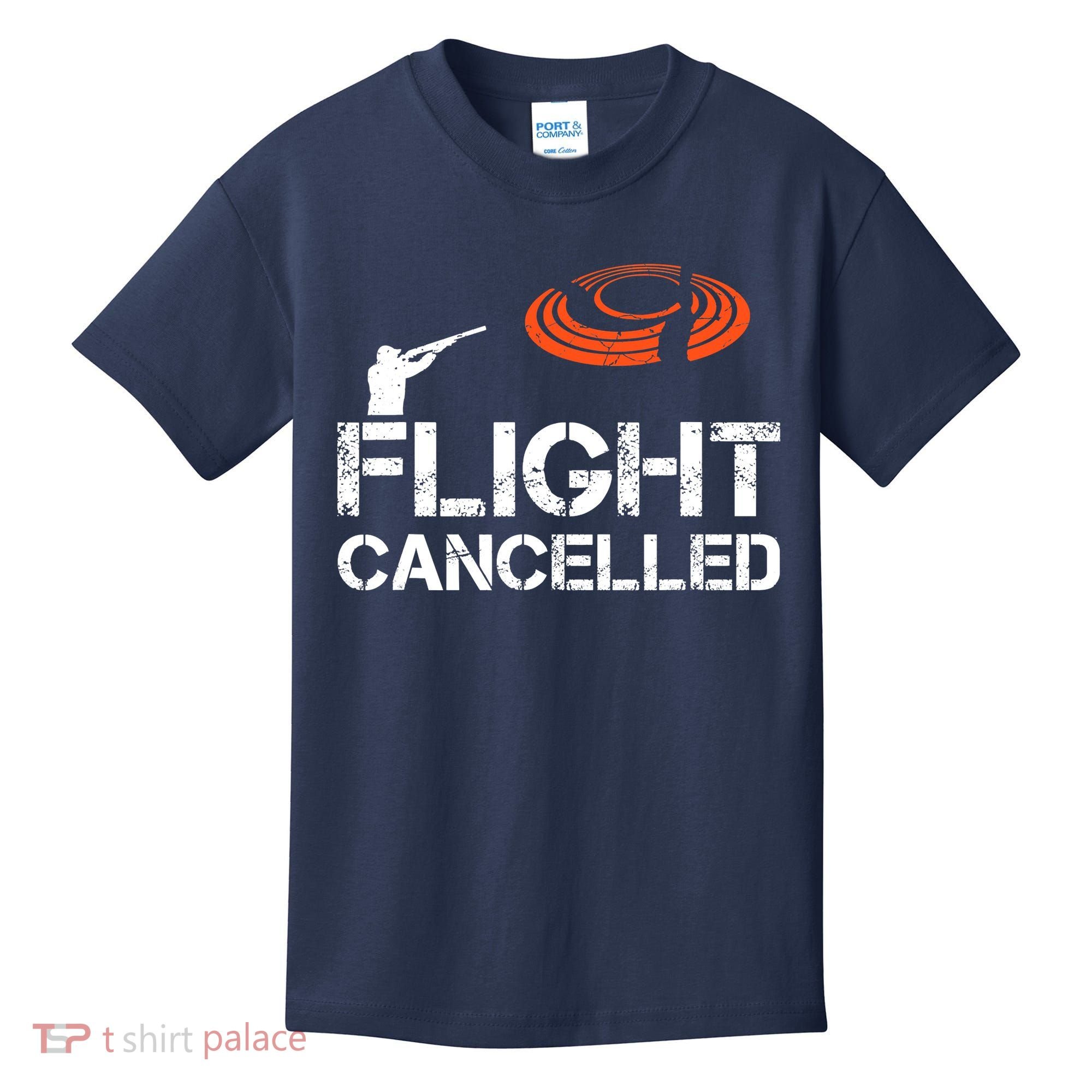 Flight Cancelled Clay Shooting Skeet Trap Shooting Kids T-Shirt