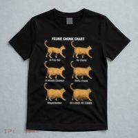Feline Chonk Cat Chart Funny Cat Meme Oh Lawd He Comin T-Shirt thumb 5