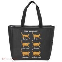 Feline Chonk Cat Chart Funny Cat Meme Oh Lawd He Comin Tote Bag thumb 0