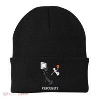 Funny Checkmate Chess Basketball Game Board King Pawn Piece Beanie thumb 0