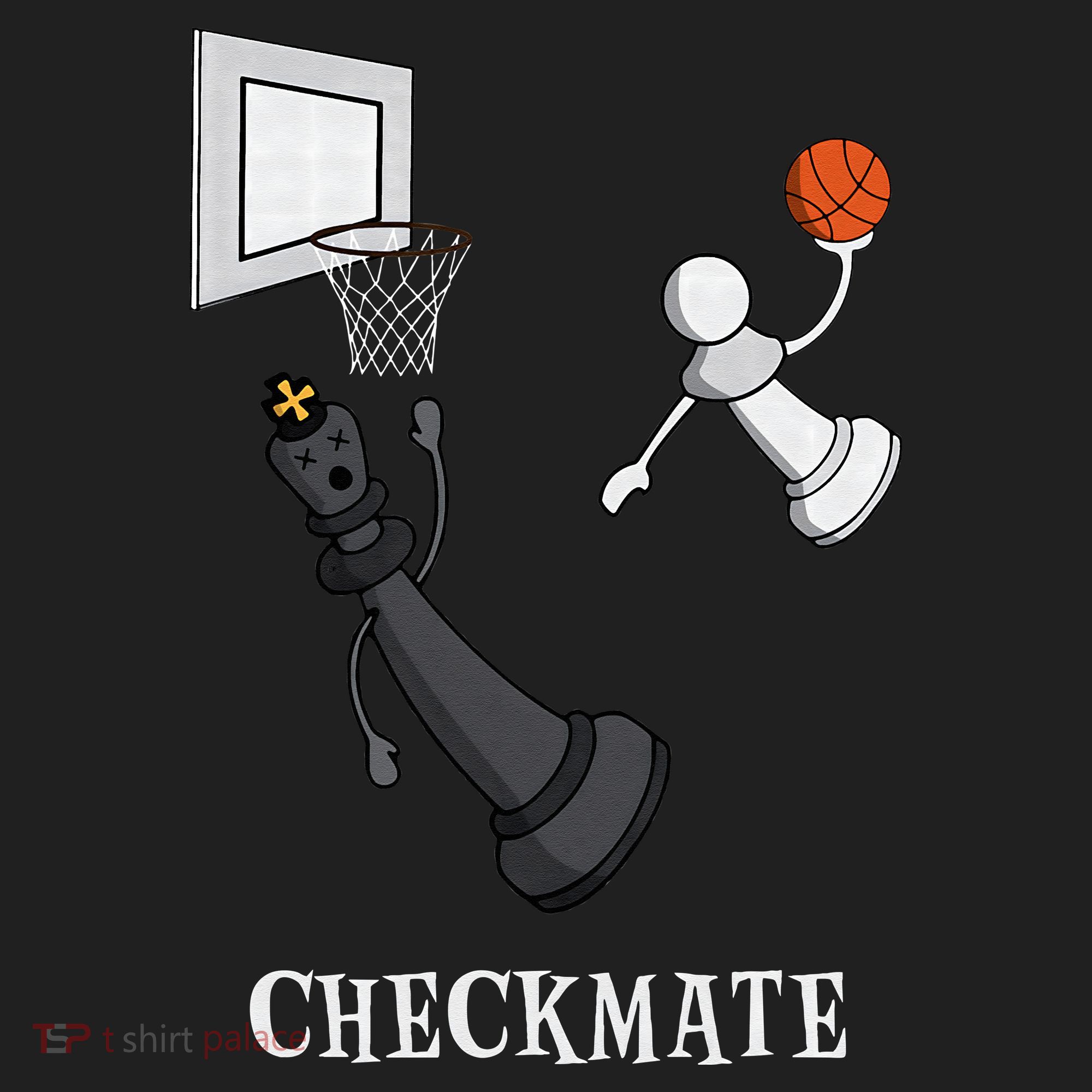 Funny Checkmate Chess Basketball Game Board King Pawn Piece Beanie