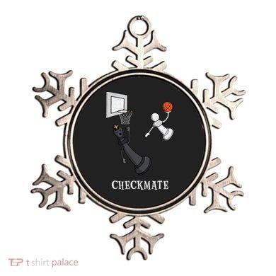 Funny Checkmate Chess Basketball Game Board King Pawn Piece Ornament