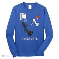 Funny Checkmate Chess Basketball Game Board King Pawn Piece Long Sleeve Shirt thumb 0