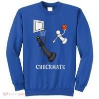 Funny Checkmate Chess Basketball Game Board King Pawn Piece Sweatshirt thumb 0
