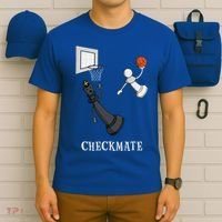 Funny Checkmate Chess Basketball Game Board King Pawn Piece T-Shirt thumb 6