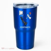 Funny Checkmate Chess Basketball Game Board King Pawn Piece Tumbler thumb 0