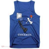 Funny Checkmate Chess Basketball Game Board King Pawn Piece Tank Top thumb 0