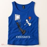 Funny Checkmate Chess Basketball Game Board King Pawn Piece Tank Top thumb 2
