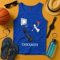 Funny Checkmate Chess Basketball Game Board King Pawn Piece Tank Top thumb 4