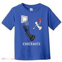 Funny Checkmate Chess Basketball Game Board King Pawn Piece Toddler T-Shirt thumb 0