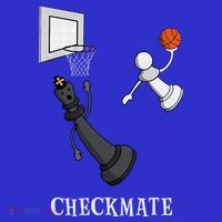 Funny Checkmate Chess Basketball Game Board King Pawn Piece Kids Sweatshirt thumb 2