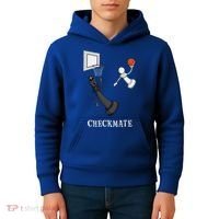 Funny Checkmate Chess Basketball Game Board King Pawn Piece Kids Hoodie thumb 4