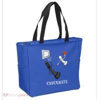 Funny Checkmate Chess Basketball Game Board King Pawn Piece Tote Bag thumb 2