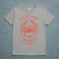 Feeling Crabby Chesapeake Vintage Beach Summer Bay Crab Boat T-Shirt thumb 5