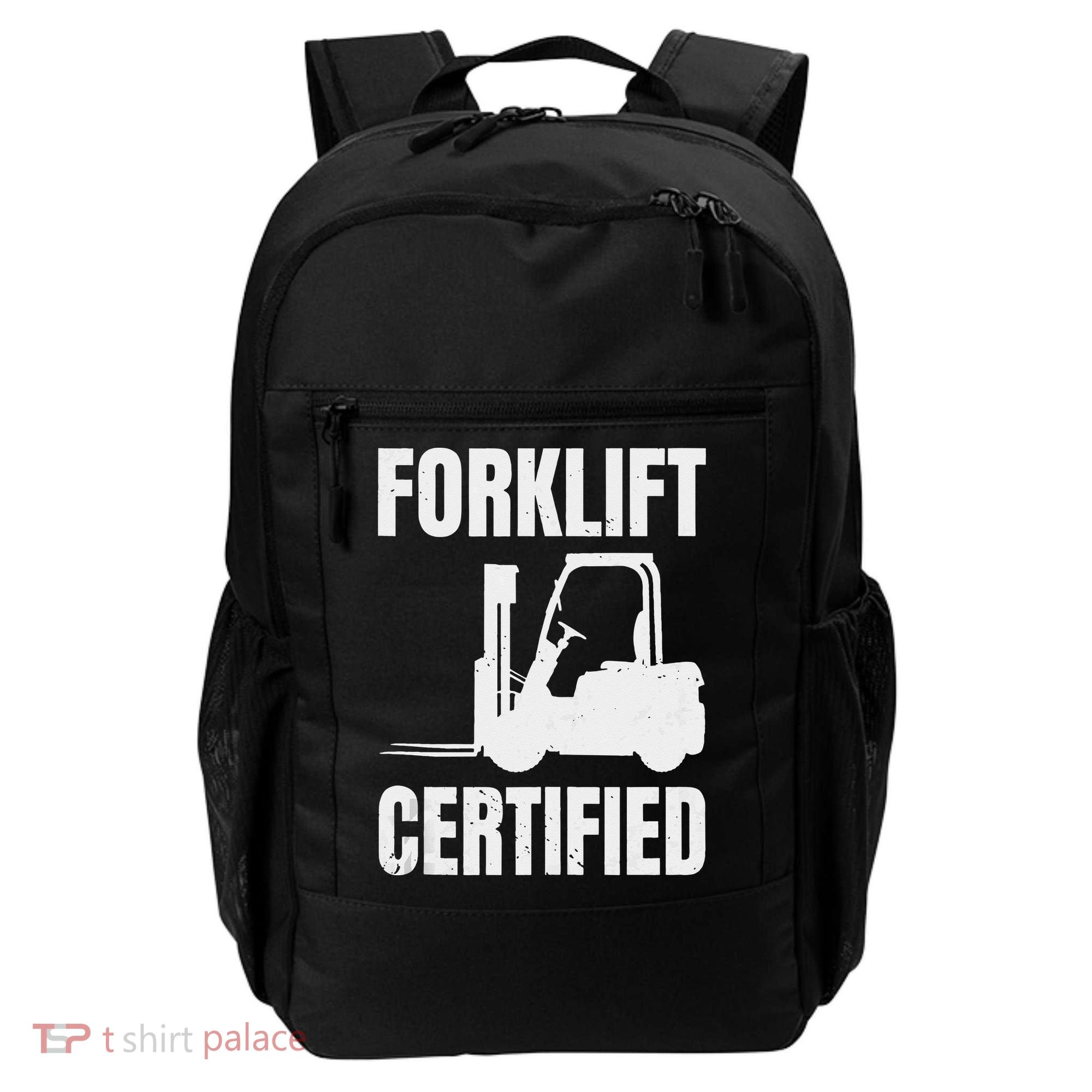 Forklift Certified Certified Forklift Driver Lift Truck Backpack