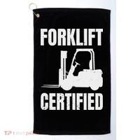 Forklift Certified Certified Forklift Driver Lift Truck Golf Towel thumb 0