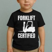 Forklift Certified Certified Forklift Driver Lift Truck Toddler T-Shirt thumb 2