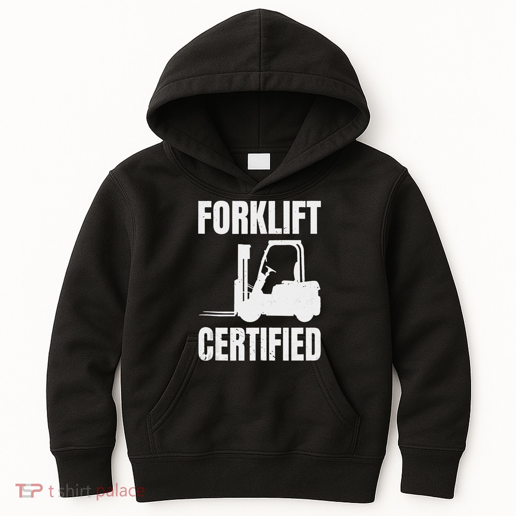Forklift Certified Certified Forklift Driver Lift Truck Kids Hoodie