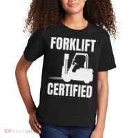 Forklift Certified Certified Forklift Driver Lift Truck Kids T-Shirt thumb 2