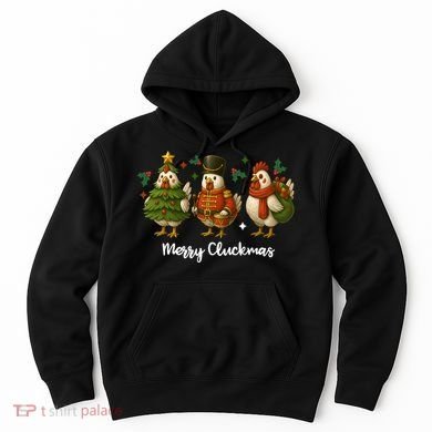 Funny Christmas Chicken Merry Cluckmas Hoodie