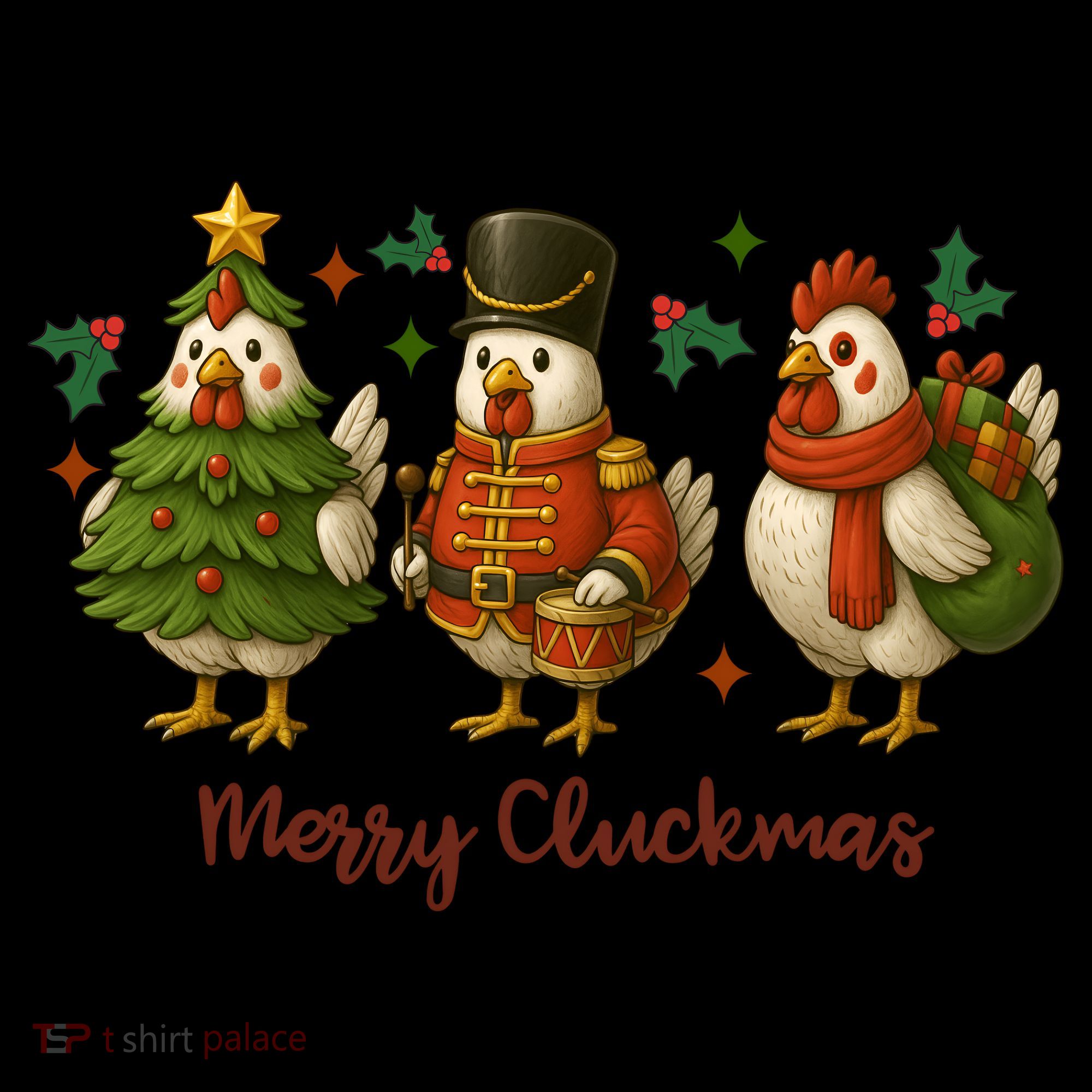 Funny Christmas Chicken Merry Cluckmas Coffee Mug