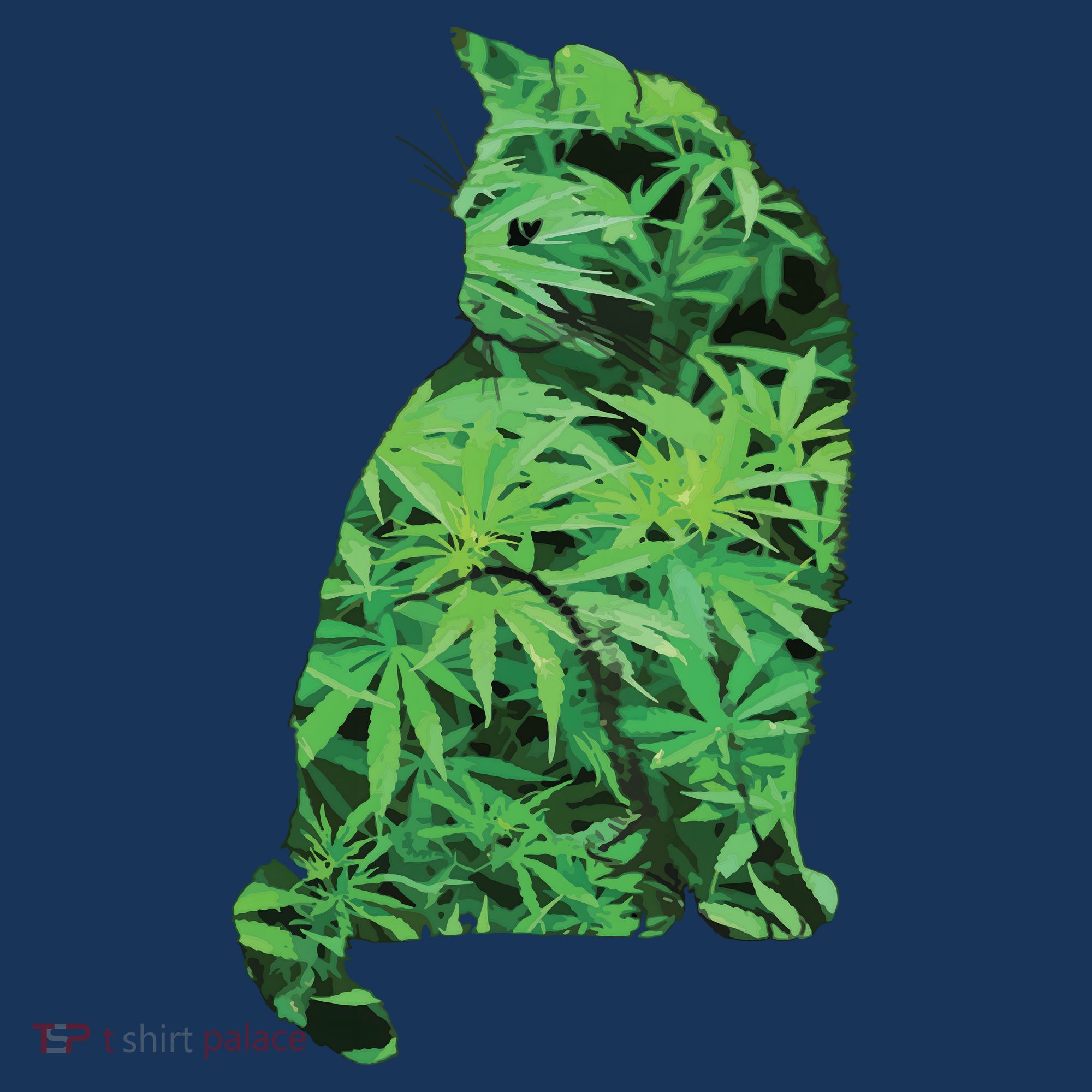 Funny Cannabis & Cat Lover Marijuana Weed Smoker Art Women's Hoodie