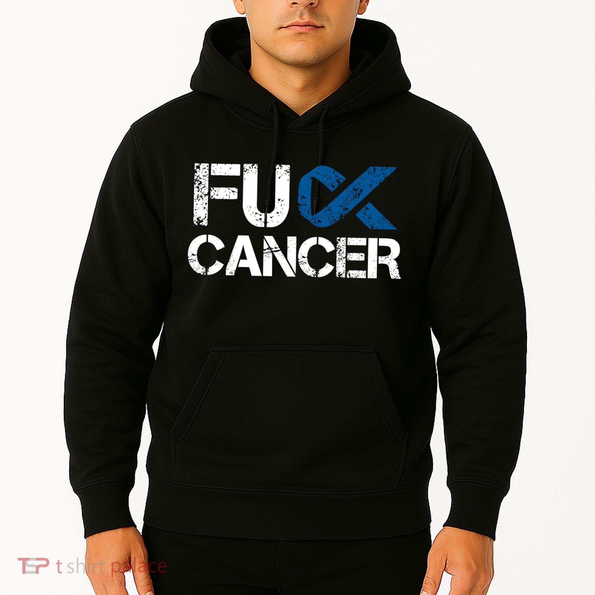 Fuck Cancer Colon Cancer Support Gift Hoodie