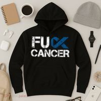 Fuck Cancer Colon Cancer Support Gift Hoodie thumb 3