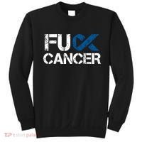 Fuck Cancer Colon Cancer Support Gift Sweatshirt thumb 0