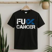 Fuck Cancer Colon Cancer Support Gift T-Shirt thumb 2