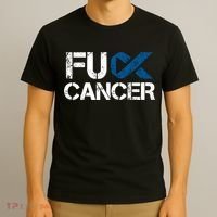 Fuck Cancer Colon Cancer Support Gift T-Shirt thumb 3