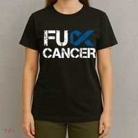 Fuck Cancer Colon Cancer Support Gift T-Shirt thumb 4