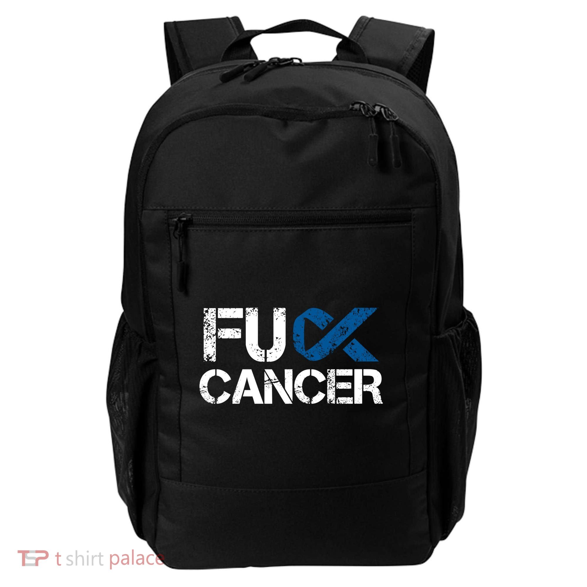 Fuck Cancer Colon Cancer Support Gift Backpack
