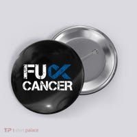 Fuck Cancer Colon Cancer Support Gift Button thumb 0