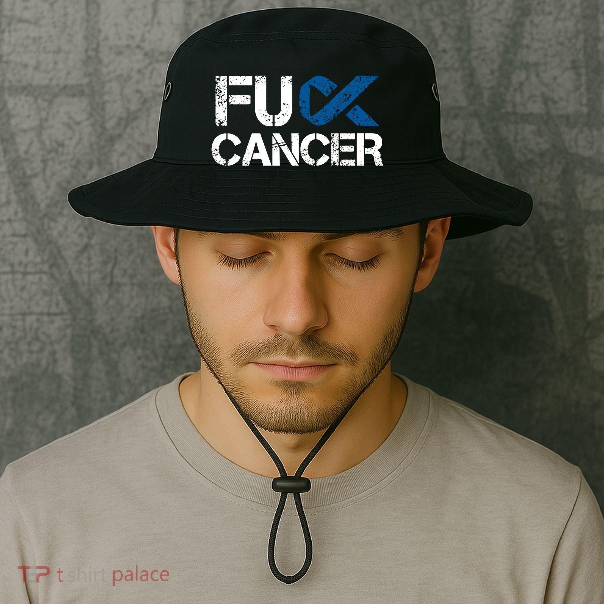Fuck Cancer Colon Cancer Support Gift Bucket Hat