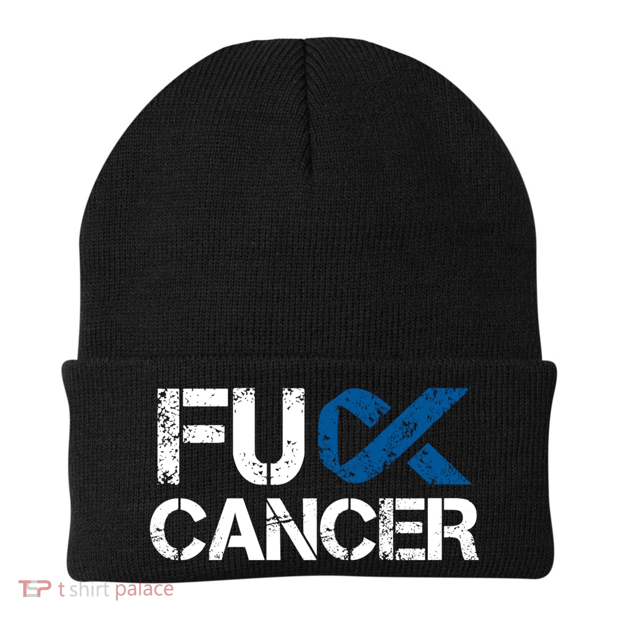 Fuck Cancer Colon Cancer Support Gift Beanie