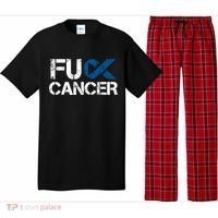 Fuck Cancer Colon Cancer Support Gift Pajama Set thumb 0