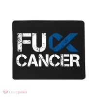 Fuck Cancer Colon Cancer Support Gift Mousepad thumb 0