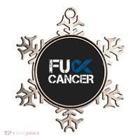 Fuck Cancer Colon Cancer Support Gift Ornament thumb 0