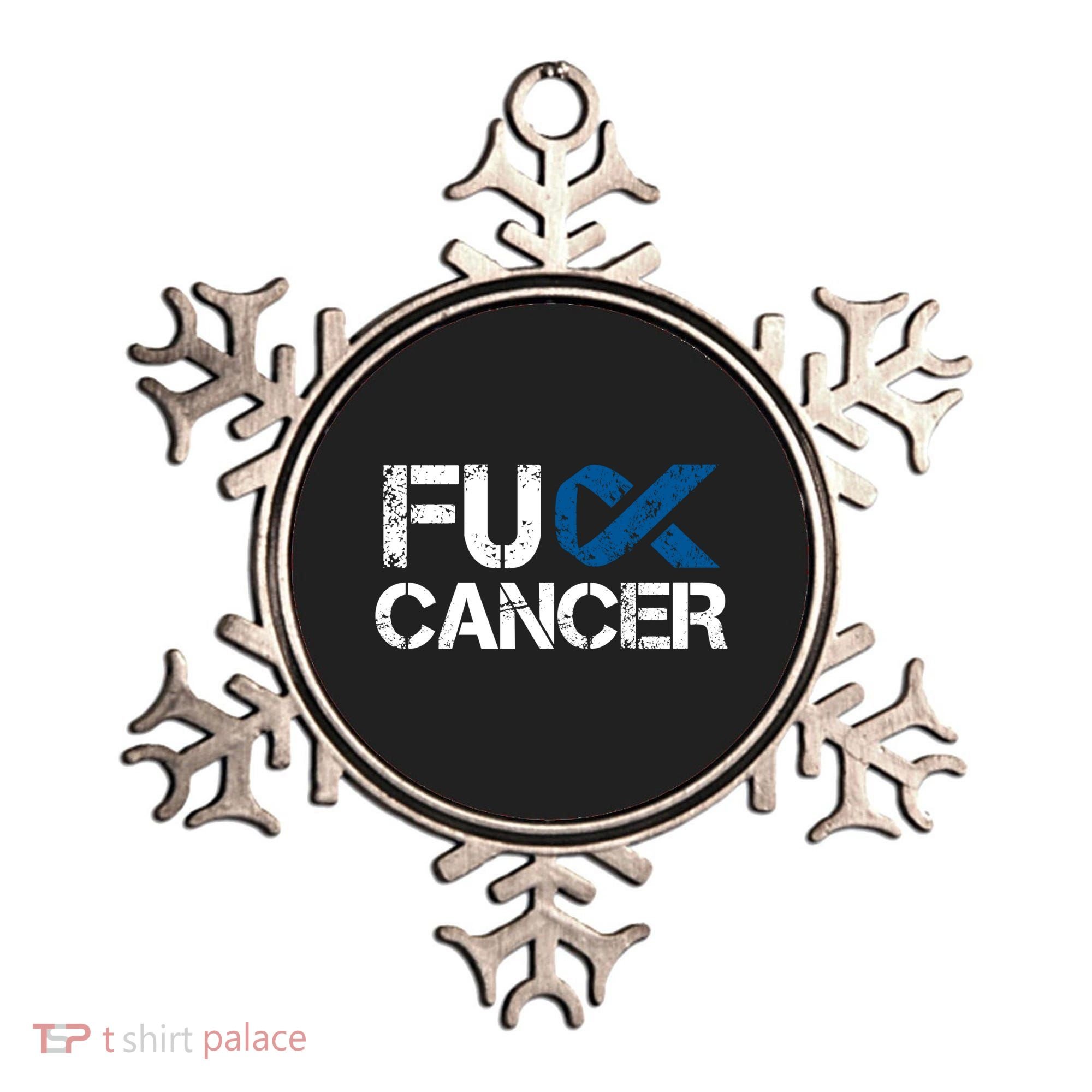 Fuck Cancer Colon Cancer Support Gift Ornament