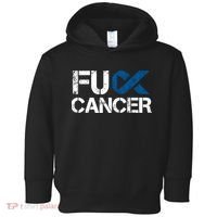 Fuck Cancer Colon Cancer Support Gift Toddler Hoodie thumb 0
