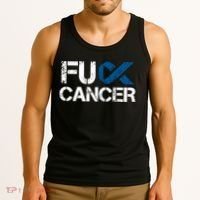 Fuck Cancer Colon Cancer Support Gift Tank Top thumb 3