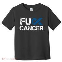 Fuck Cancer Colon Cancer Support Gift Toddler T-Shirt thumb 0