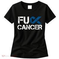 Fuck Cancer Colon Cancer Support Gift Women's T-Shirt thumb 0