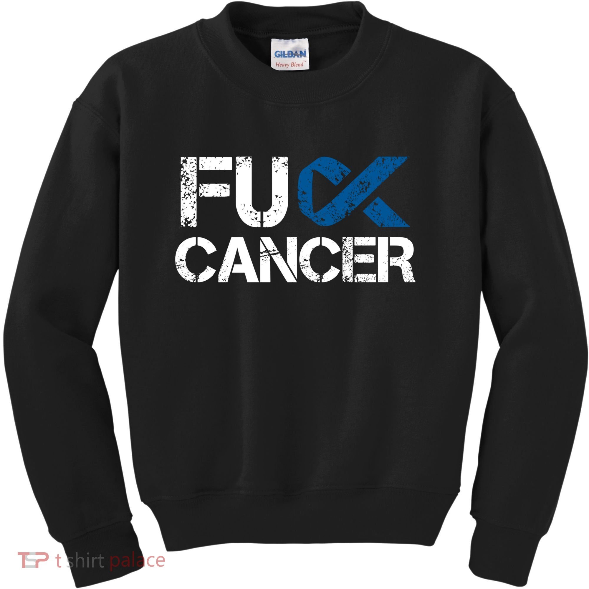 Fuck Cancer Colon Cancer Support Gift Kids Sweatshirt