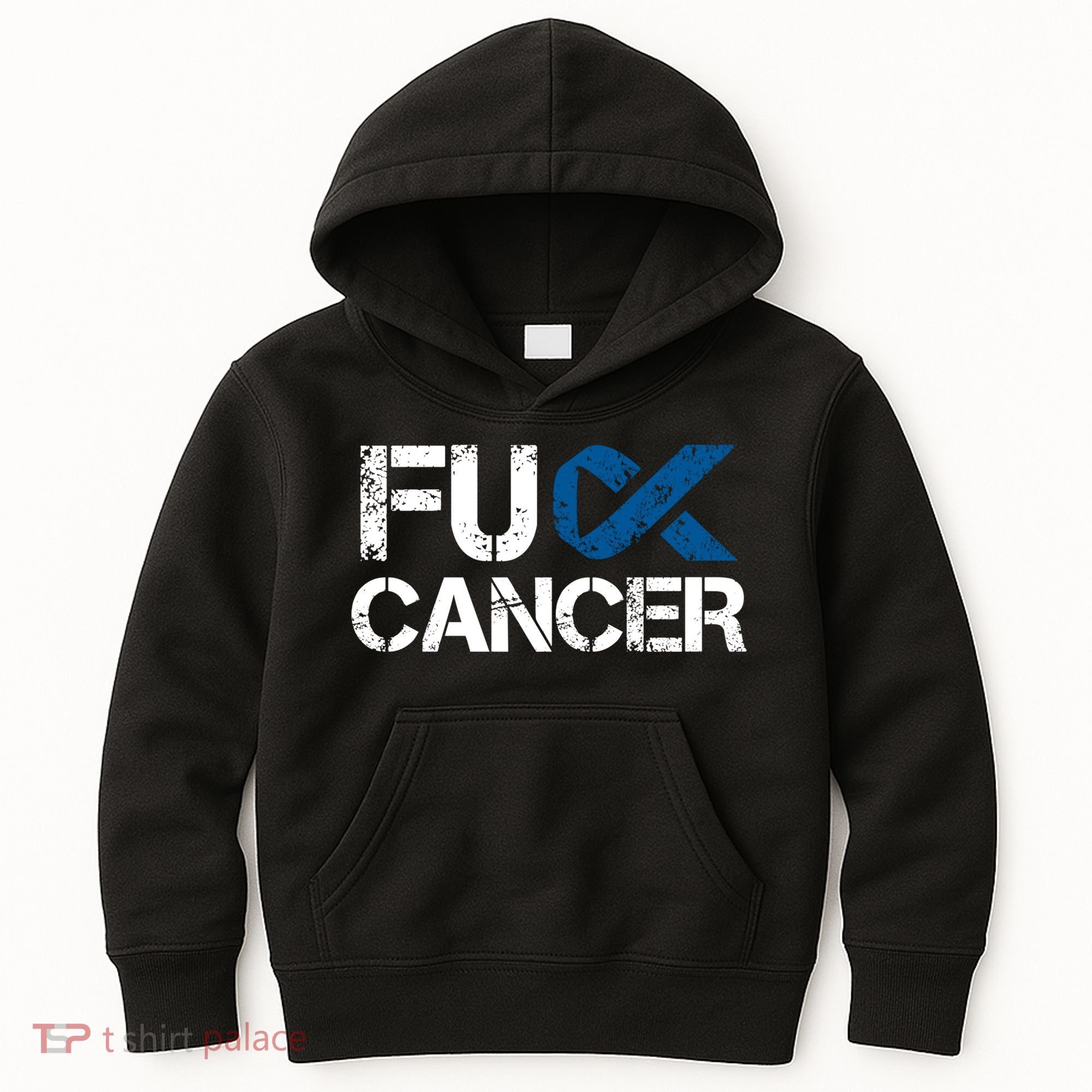 Fuck Cancer Colon Cancer Support Gift Kids Hoodie