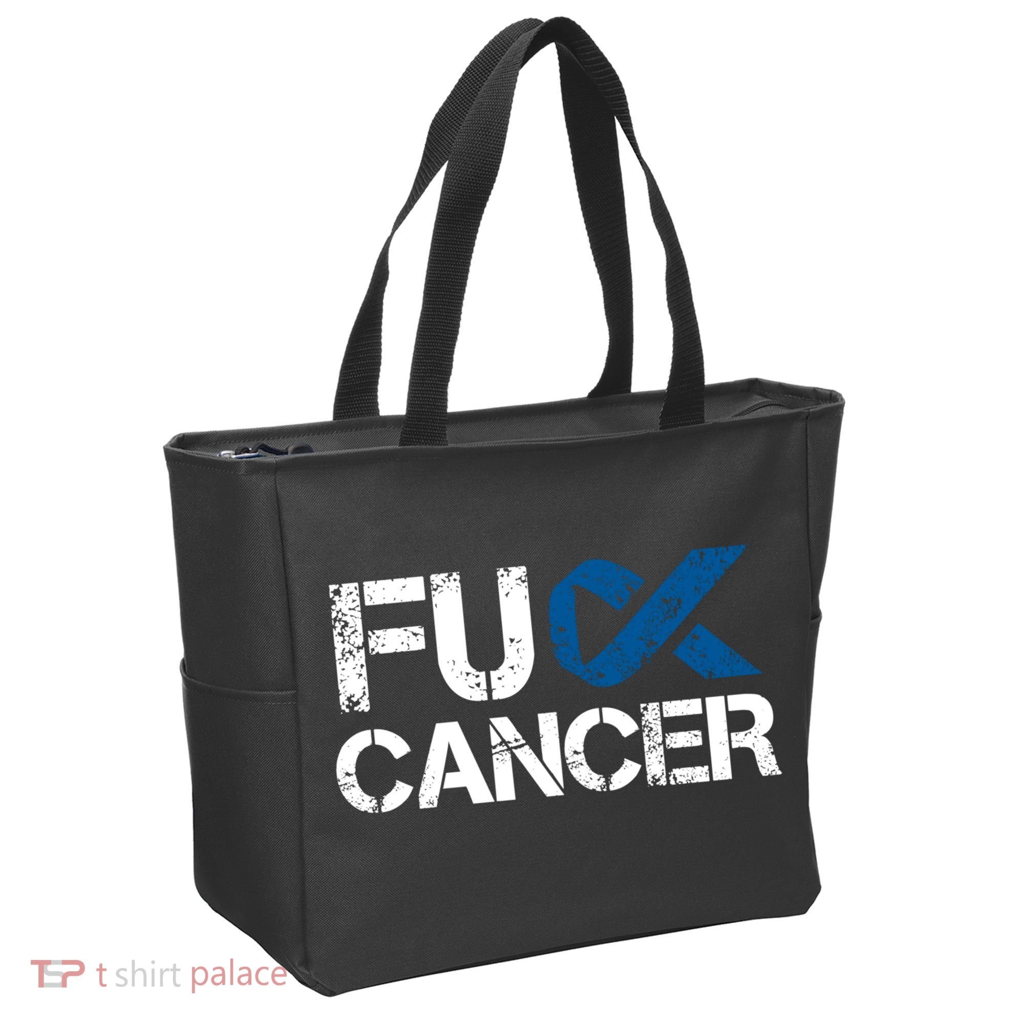 Fuck Cancer Colon Cancer Support Gift Tote Bag