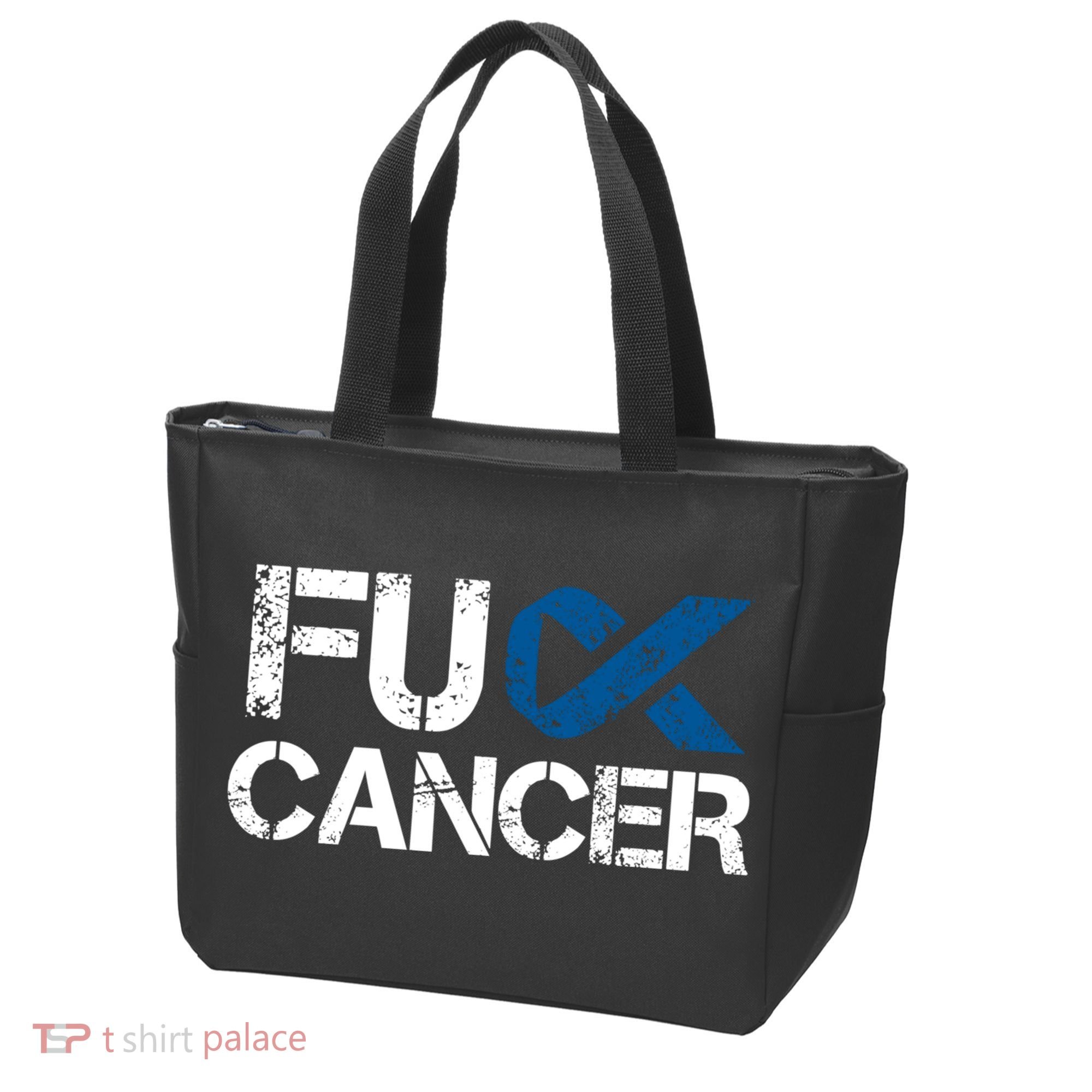Fuck Cancer Colon Cancer Support Gift Tote Bag